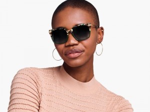 Aventurine Tortoise with Polished Gold Warby Parker Vela Women's Sunglasses Australia | X9C-1146