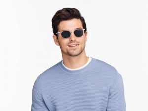 Crystal Warby Parker Durand Men's Sunglasses Australia | X3A-7047