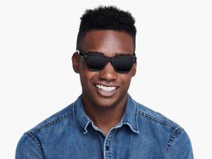 Jet Black Warby Parker Harris Men's Sunglasses Australia | H0K-6148