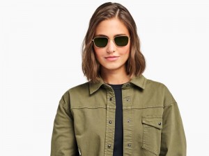 Polished Gold Warby Parker Blount Women's Sunglasses Australia | C6R-6517