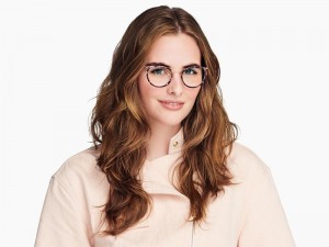 Violet Quartz Crystal with Polished Gold Warby Parker Dinah Women's Eyeglasses Australia | S7G-7507