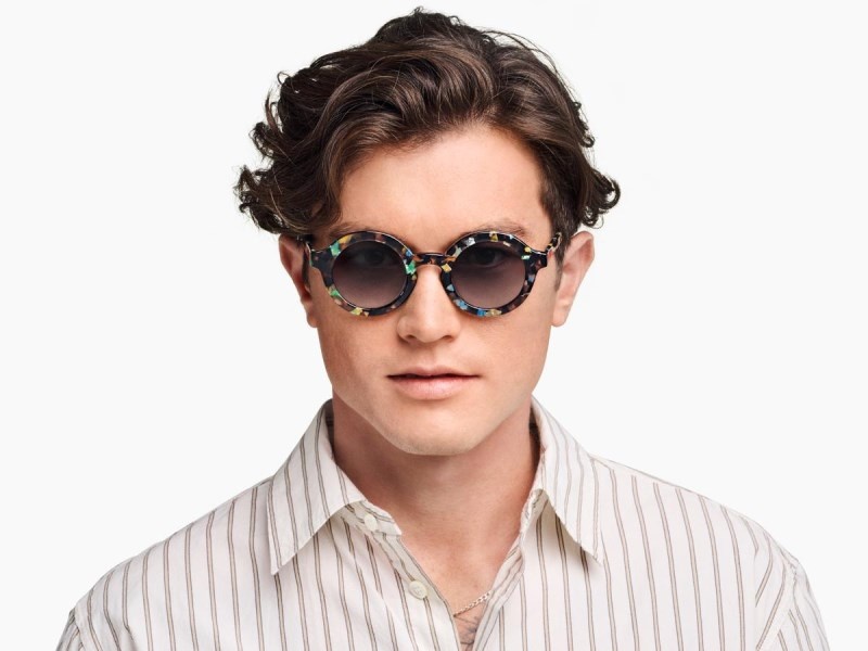 Aventurine Tortoise Warby Parker Gladys Men's Sunglasses Australia | C0O-1118