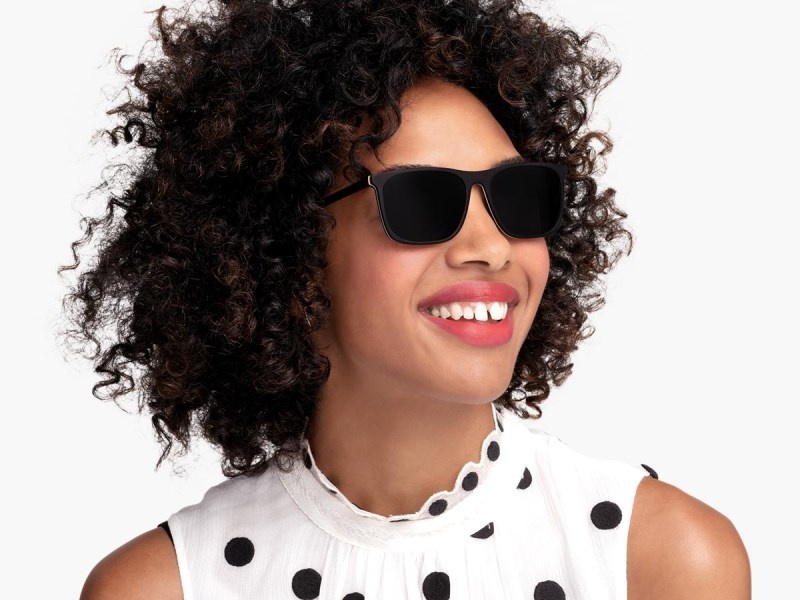 Black Matte Eclipse Warby Parker Fletcher Women's Sunglasses Australia | M2P-5114