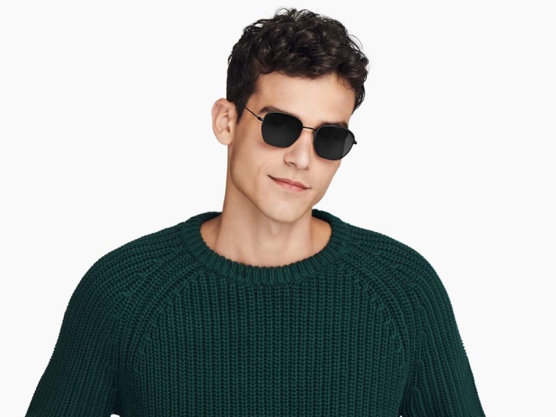 Brushed Ink Warby Parker Hale Men's Sunglasses Australia | E3H-8111