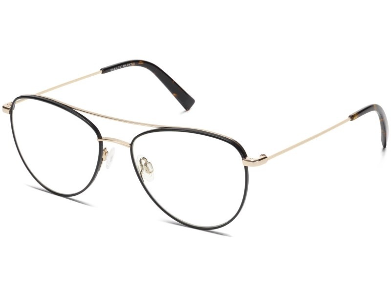 Brushed Ink with Polished Gold Warby Parker Hani Men's Eyeglasses Australia | N8S-2908