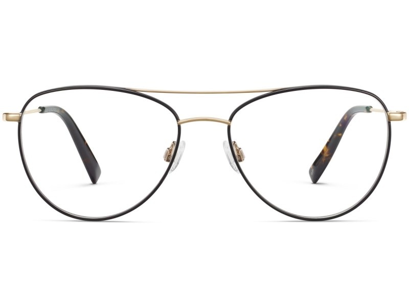 Brushed Ink with Polished Gold Warby Parker Hani Men's Eyeglasses Australia | N8S-2908