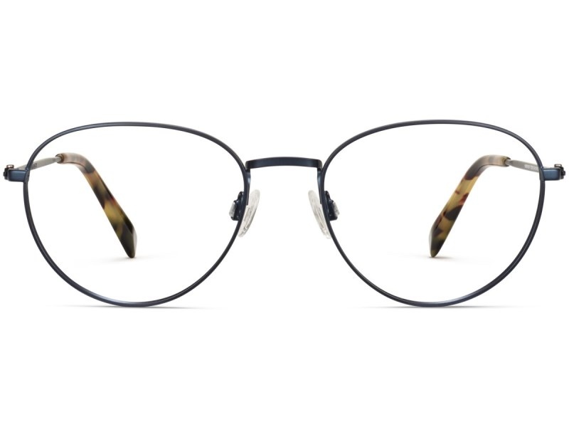 Brushed Navy Warby Parker Hawkins Men's Eyeglasses Australia | J2N-4517