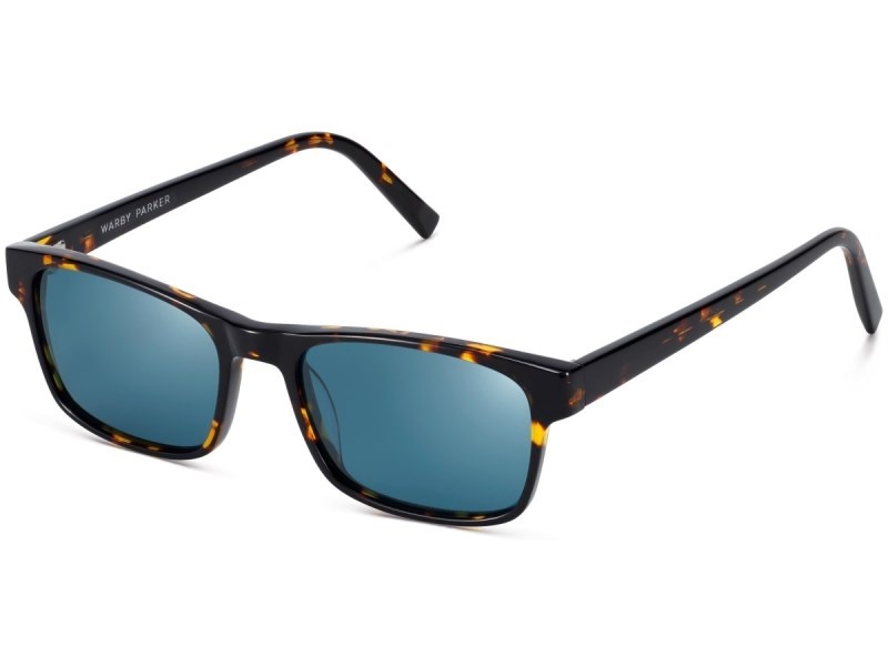 Burnt Honeycomb Tortoise Warby Parker Perkins Men's Sunglasses Australia | R6R-0366