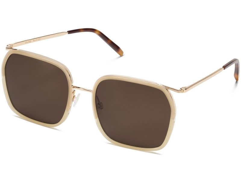 Honeysuckle with Polished Gold Warby Parker Catori Men's Sunglasses Australia | G0D-7412