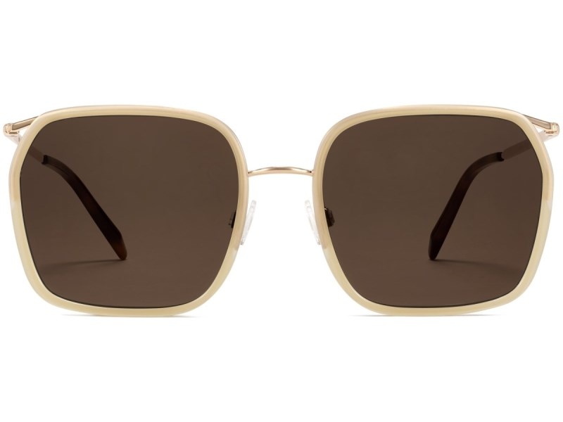 Honeysuckle with Polished Gold Warby Parker Catori Men's Sunglasses Australia | G0D-7412