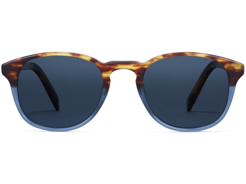 Hudson Blue Fade Warby Parker Downing Men's Sunglasses Australia | I8B-9356