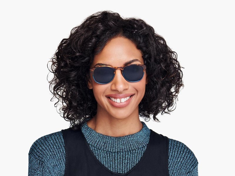 Hudson Blue Fade Warby Parker Downing Women's Sunglasses Australia | V2K-7638