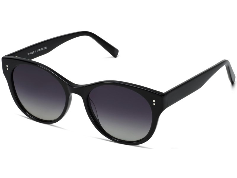 Jet Black Warby Parker Annika Women's Sunglasses Australia | S8T-4390