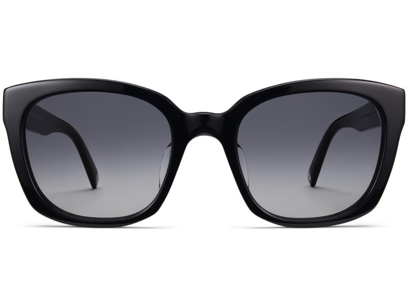 Jet Black Warby Parker Aubrey Men's Sunglasses Australia | C5Z-9231