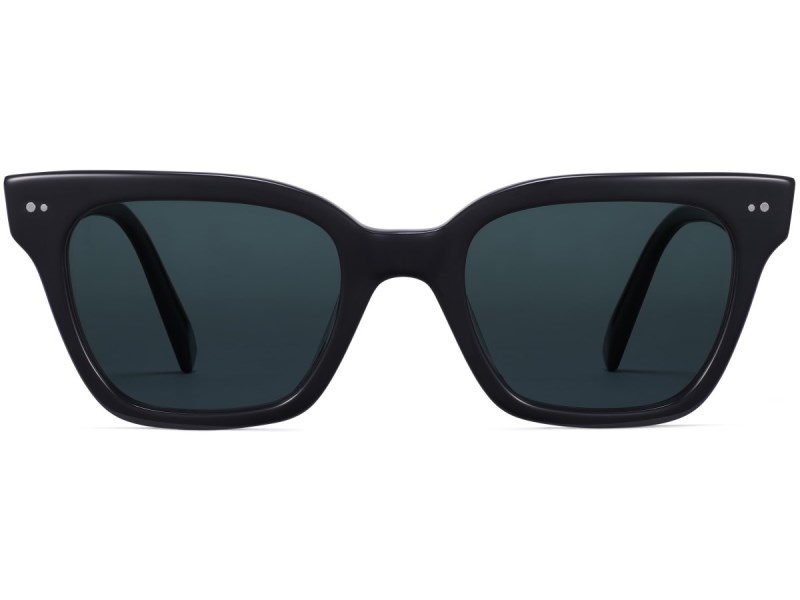 Jet Black Warby Parker Beale Men's Sunglasses Australia | E0L-5393