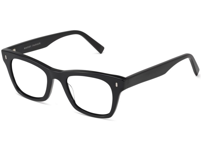 Jet Black Warby Parker Harris Men's Eyeglasses Australia | N4Q-2483