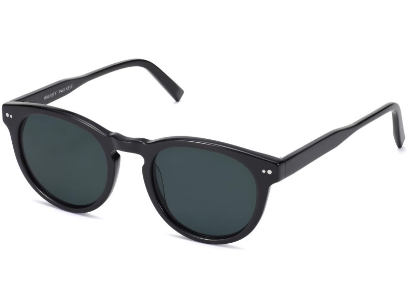 Jet Black Warby Parker Hayes Men's Sunglasses Australia | U6S-6112