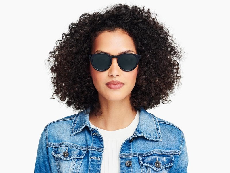 Jet Black Warby Parker Hayes Women's Sunglasses Australia | Q3P-4116