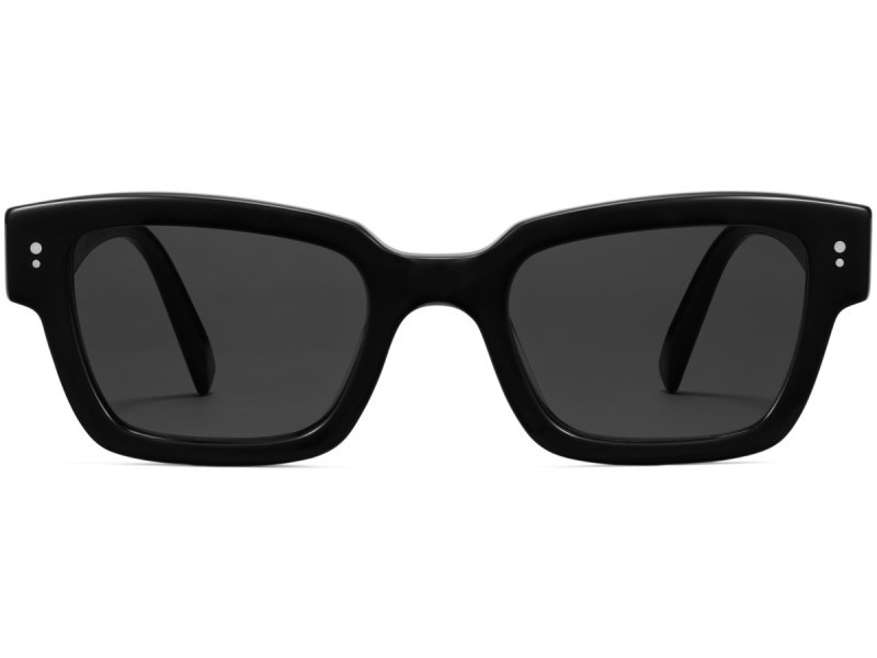 Jet Black Warby Parker Latrell Men's Sunglasses Australia | Z7W-4338