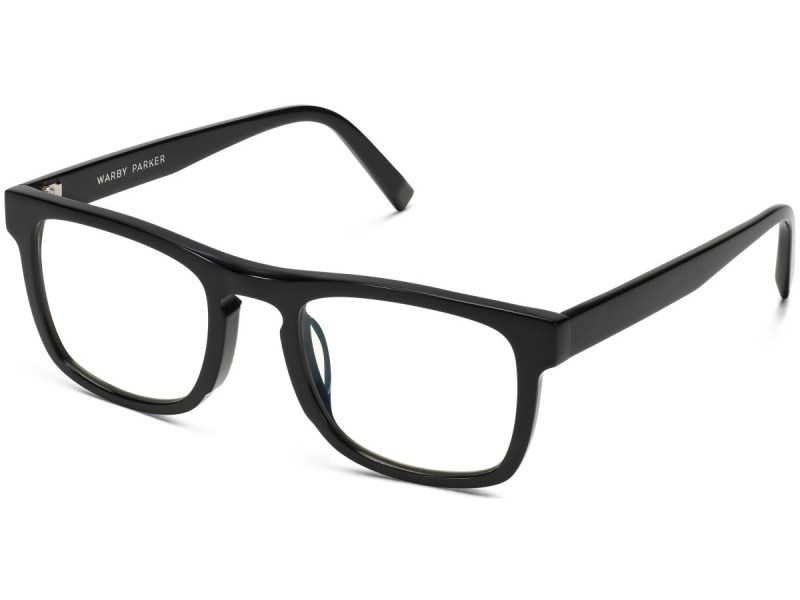 Jet Black Warby Parker Omar Men's Eyeglasses Australia | T5E-5681