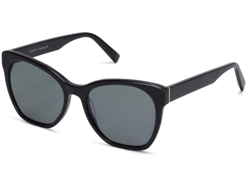 Jet Black Warby Parker Rhea Men's Sunglasses Australia | F1M-3232