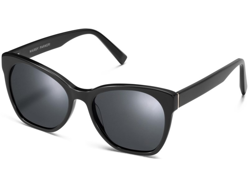 Jet Black Warby Parker Rhea Men's Sunglasses Australia | B0I-1006