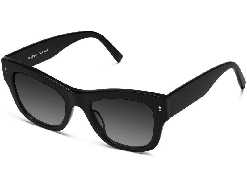 Jet Black Warby Parker Yamini Men's Sunglasses Australia | M4F-2663