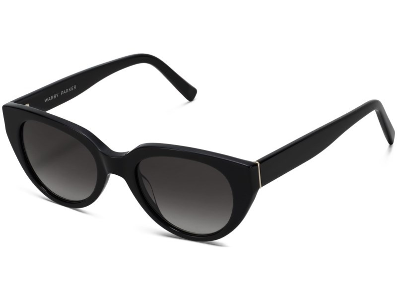 Jet Black Warby Parker Zora Men's Sunglasses Australia | L0P-6175