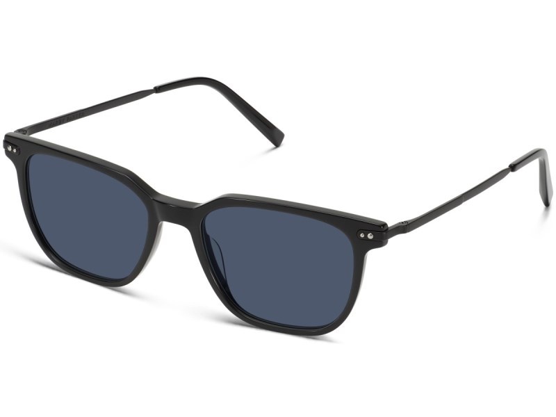 Jet Black with Brushed Ink Warby Parker Rawlins Men's Sunglasses Australia | M0Y-4985