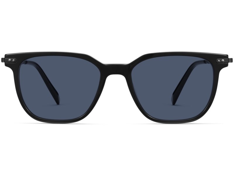 Jet Black with Brushed Ink Warby Parker Rawlins Men's Sunglasses Australia | M0Y-4985