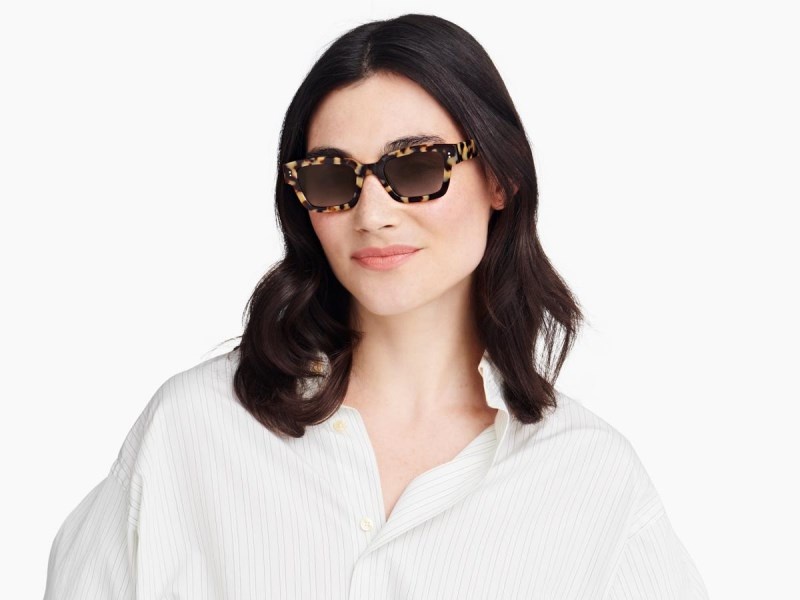 Marzipan Tortoise Warby Parker Latrell Women's Sunglasses Australia | O7B-6619