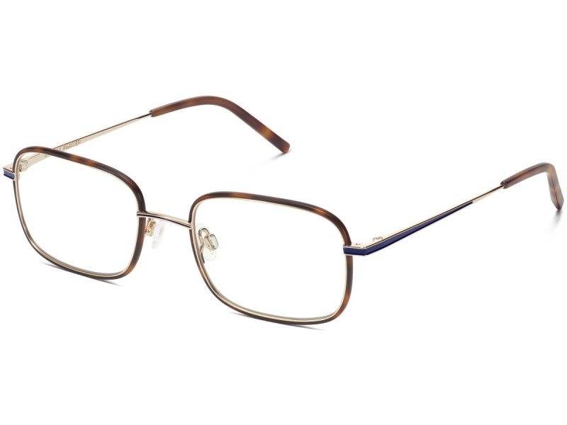 Oak Barrel Matte with Polished Gold Warby Parker Talib Men's Eyeglasses Australia | Y9O-3852