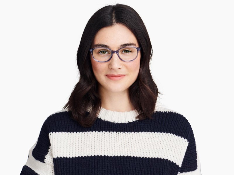 Periwinkle Crystal Warby Parker Ira Women\'s Eyeglasses Australia | U7M-0857