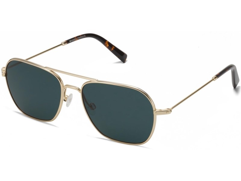 Polished Gold Warby Parker Abe Women's Sunglasses Australia | E0R-1145