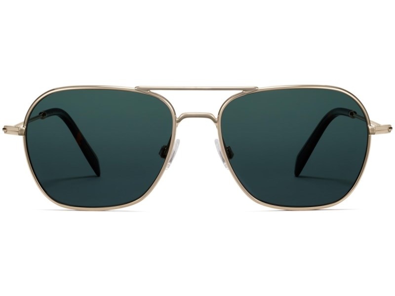 Polished Gold Warby Parker Abe Women's Sunglasses Australia | E0R-1145