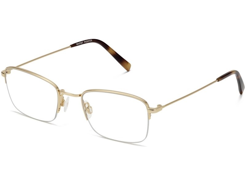 Polished Gold Warby Parker Armando Women's Eyeglasses Australia | D3X-8039