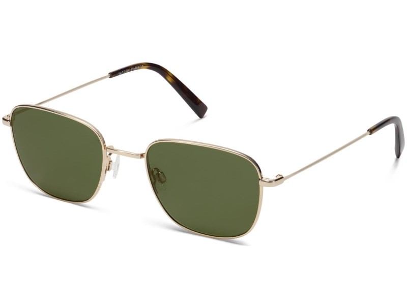 Polished Gold Warby Parker Blount Women's Sunglasses Australia | C6R-6517