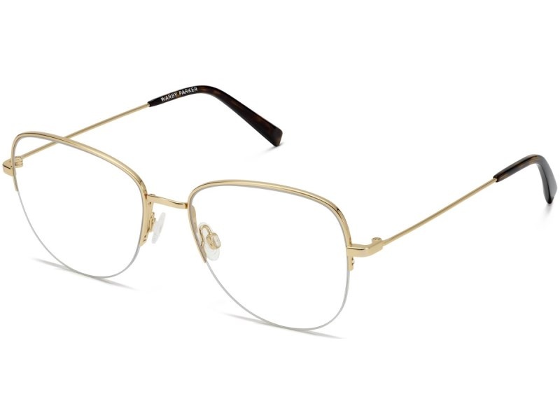 Polished Gold Warby Parker Carlotta Men's Eyeglasses Australia | F3K-3265