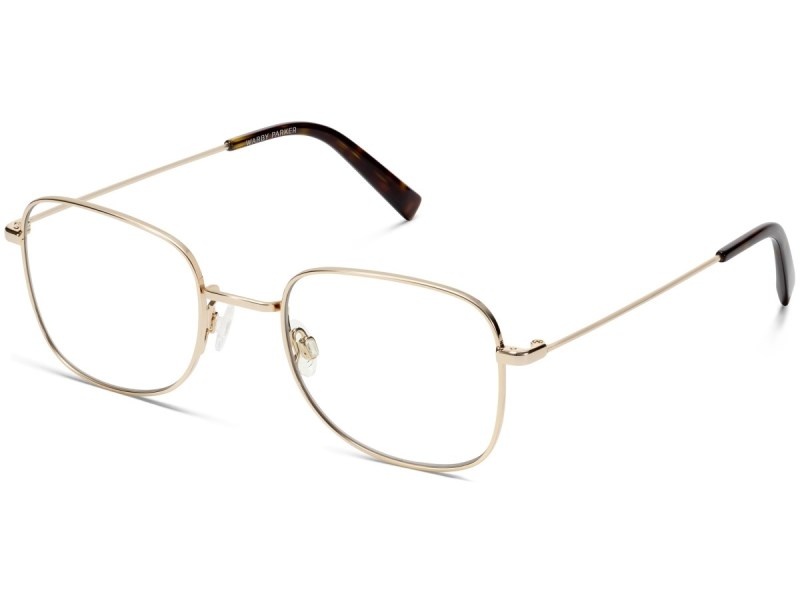 Polished Gold Warby Parker Gifford Men's Eyeglasses Australia | B5E-6354