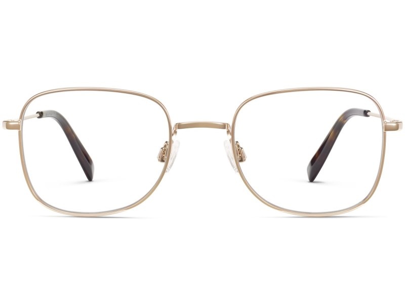 Polished Gold Warby Parker Gifford Men's Eyeglasses Australia | B5E-6354