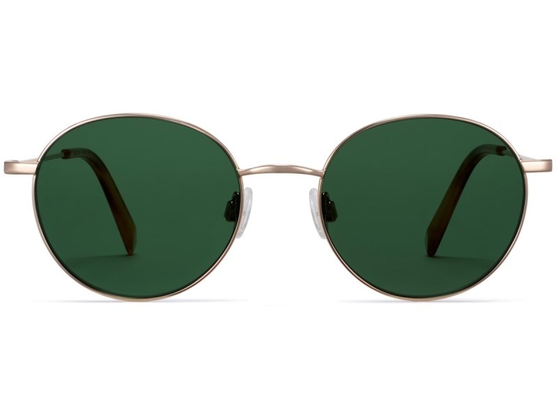 Polished Gold Warby Parker Merrick Men's Sunglasses Australia | J2Y-3002