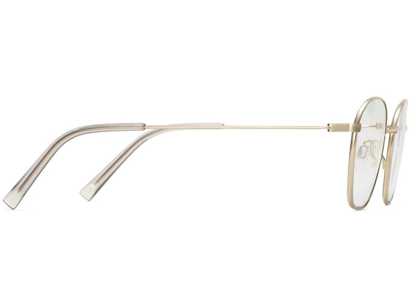 Polished Gold Warby Parker Robbie Women's Eyeglasses Australia | Y1G-2371