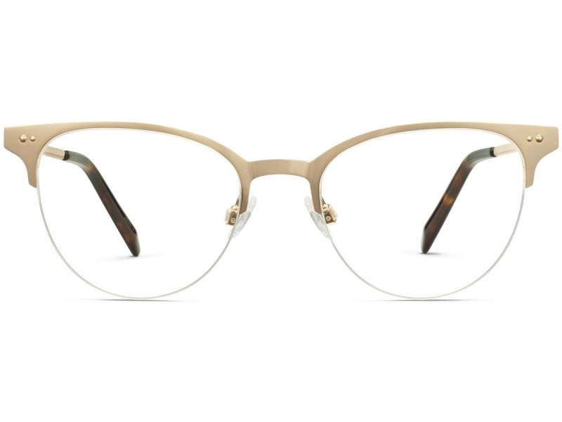 Polished Gold Warby Parker Sahana Women's Eyeglasses Australia | F5S-4295