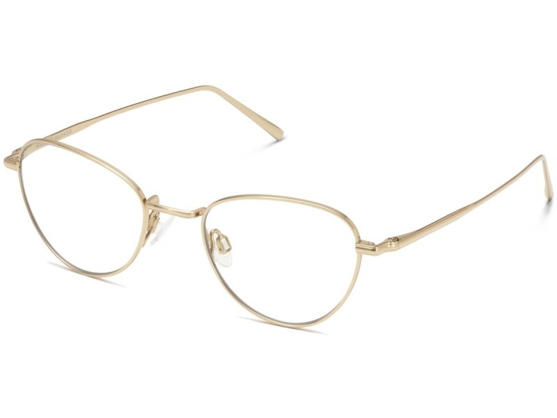 Polished Gold Warby Parker Shirley Women's Eyeglasses Australia | L6Q-6494