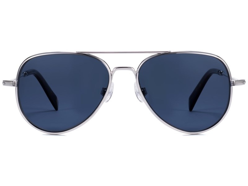 Polished Silver Warby Parker Raider Men's Sunglasses Australia | Q8A-5140