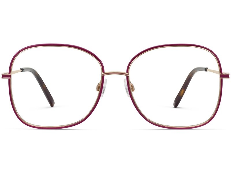 Rose Apple with Polished Gold Warby Parker Leah Men's Eyeglasses Australia | D1N-8347