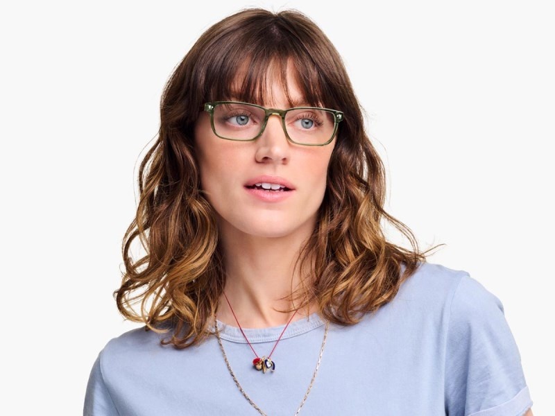 Seaweed Crystal with Cognac Tortoise Warby Parker Donovan Women's Eyeglasses Australia | V4B-6968