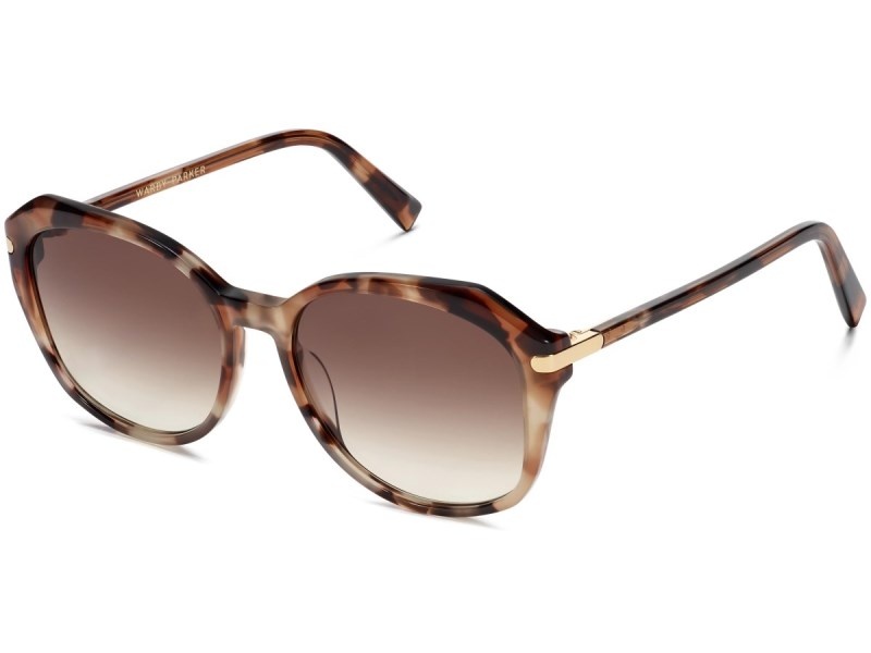 Sesame Tortoise with Polished Gold Warby Parker Nancy Men's Sunglasses Australia | H9L-0396