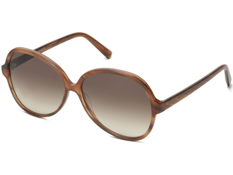 Striped Affogato Warby Parker Karina Women's Sunglasses Australia | U8Z-0943