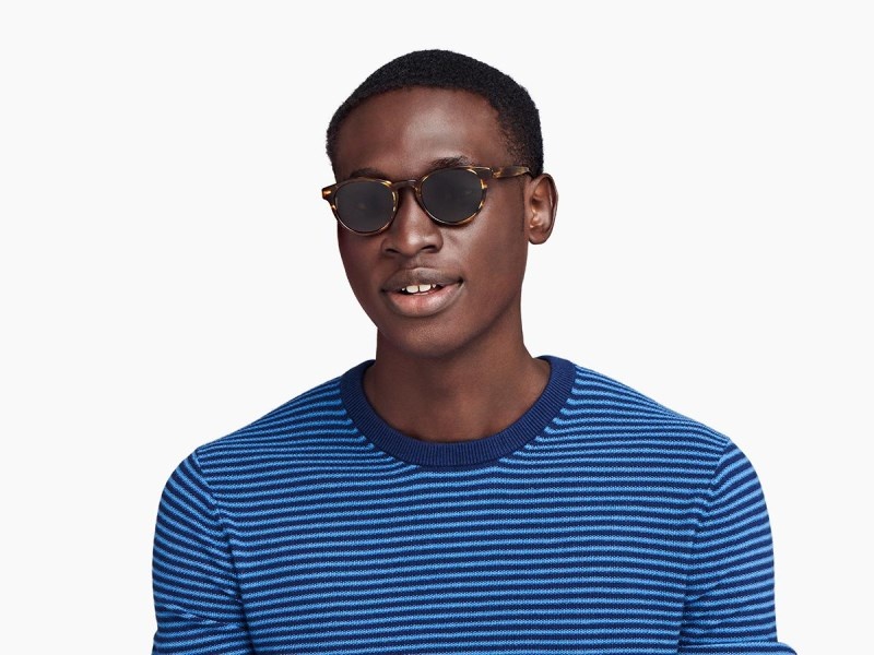 Striped Sassafras Warby Parker Percey Men\'s Sunglasses Australia | M3W-7082